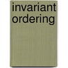 Invariant ordering door Jan Sanders