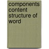 Components content structure of word door Komlev