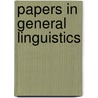 Papers in general linguistics door Kramsky