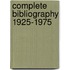 Complete bibliography 1925-1975