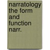 Narratology the form and function narr. door Prince