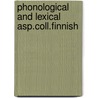 Phonological and lexical asp.coll.finnish door Luthy