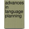 Advances in language planning door Onbekend