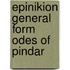 Epinikion general form odes of pindar