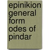 Epinikion general form odes of pindar door Orlando Hamilton