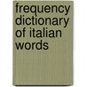 Frequency dictionary of italian words door Juilland