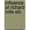 Influence of richard rolle etc by Todd Knowlton