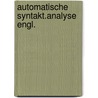 Automatische syntakt.analyse engl. door Moessner