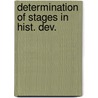 Determination of stages in hist. dev. door Bahnick