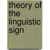 Theory of the linguistic sign door Robert Mulder