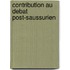 Contribution au debat post-saussurien