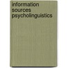 Information sources psycholinguistics door Prucha