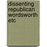 Dissenting republican wordsworth etc by Tim Chard