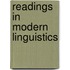 Readings in modern linguistics