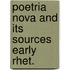 Poetria nova and its sources early rhet.