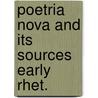 Poetria nova and its sources early rhet. door Gallo