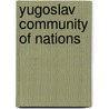 Yugoslav community of nations door Hondius