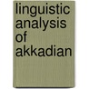 Linguistic analysis of akkadian by Reiner
