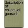 Description of colloquiql guarani door Gregores