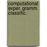 Computational exper. gramm. classific. by Carvell