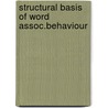 Structural basis of word assoc.behaviour door Pollio