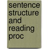 Sentence structure and reading proc by Schlesinger