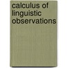 Calculus of linguistic observations door Herdan