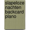 Slapeloze nachten backcard plano door Madeleine Wickham