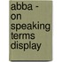Abba - on speaking terms display