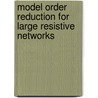 Model order reduction for large resistive networks door P. Lenaers