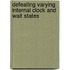 Defeating varying internal clock and wait states