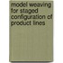 Model weaving for staged configuration of product lines