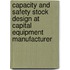 Capacity and safety stock design at capital equipment manufacturer