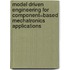 Model driven engineering for component=based mechatronics applications