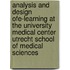 Analysis and design ofe-learning at the University Medical Center Utrecht School of Medical sciences