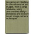 Designing an interface for the retrieval of art images, from a large database, using user-centred design principles and content based image-retrieval techniques