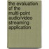 The evaluation of the multi-point audio/video streaming application
