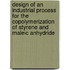 Design of an industrial process for the copolymerization of styrene and maleic anhydride