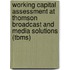 Working capital assessment at Thomson Broadcast and Media Solutions (TBMS)