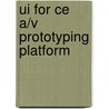 UI for CE A/V prototyping platform door A. Korostelev