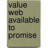 Value web available to promise by V. Bos