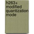 H263+ modified quantization mode