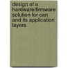 Design of a hardware/firmware solution for CAN and its application layers door `. Hofman