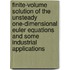 Finite-volume solution of the unsteady one-dimensional Euler equations and some industrial applications