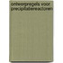 Ontwerpregels voor precipitatiereactoren