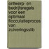Ontwerp- en bedrijfsregels voor een optimaal flocculatieproces van zuiveringsslib
