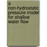 A non-hydrostatic pressure model for shallow water flow door J. Gaarthuis