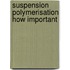 Suspension polymerisation how important