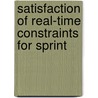 Satisfaction of real-time constraints for SPRINT door C. Bakker