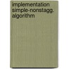 Implementation simple-nonstagg. algorithm door Ingeborg N. Bosch